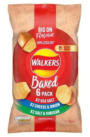 Walkers Baked Variety 6Pk