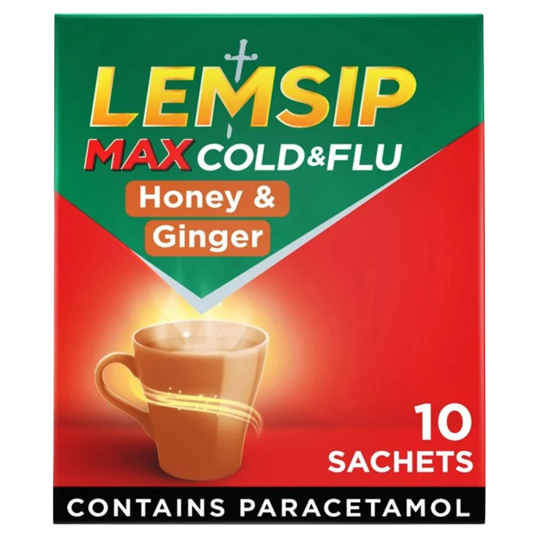 Lemsip Gsl Max Honey Ginger 10Pk