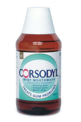 Corsodyl Gsl Mouthwash Mint 300Ml