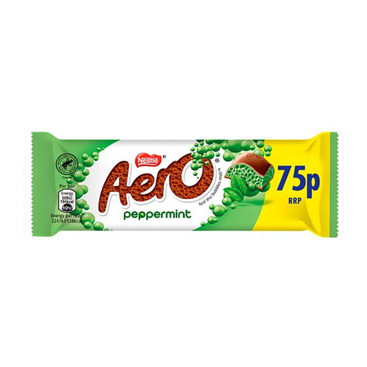 Nestle Aero Bubbly Bar Peppermint Pm75P