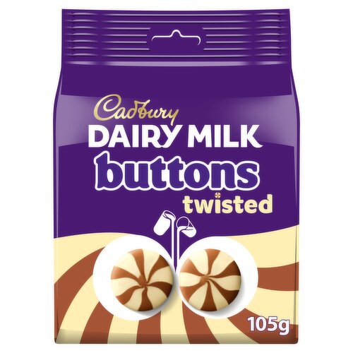 Cadbury Dairy Milk & White Giant Twist Buttons