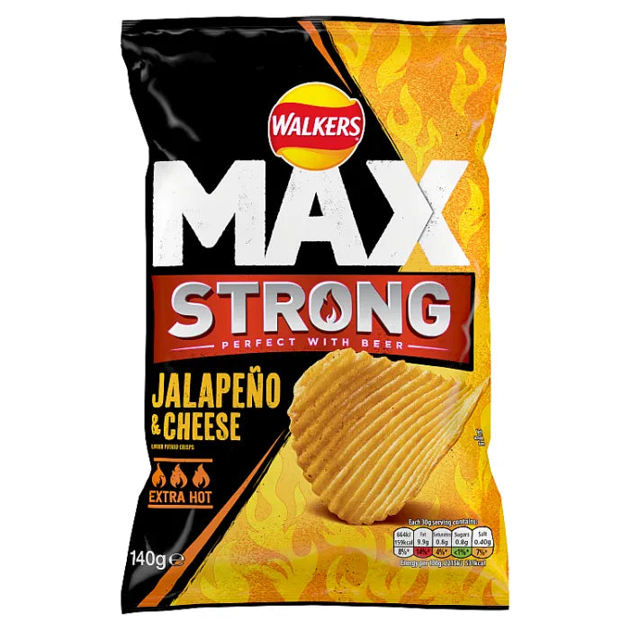 Walkers Max Jalapeno & Cheese 140G