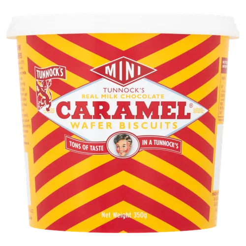 Tunnocks Mini Caramel Wafers Tub