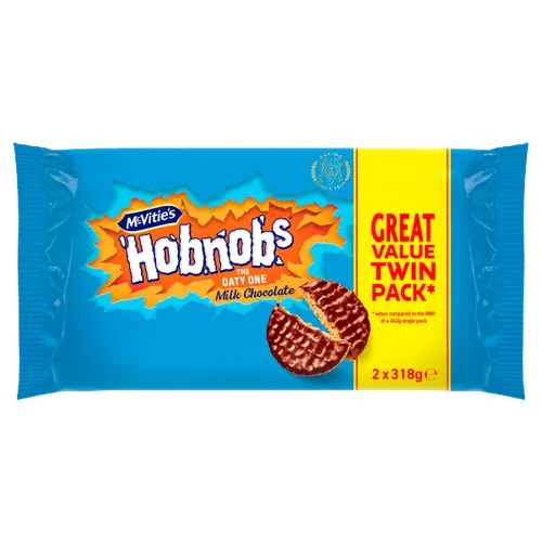 Mcvities Milk Chocolate Hobnob Twin PK