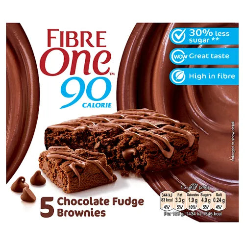 Fibre 1 Chocolate Fudge Brownie 30% Less Sugar