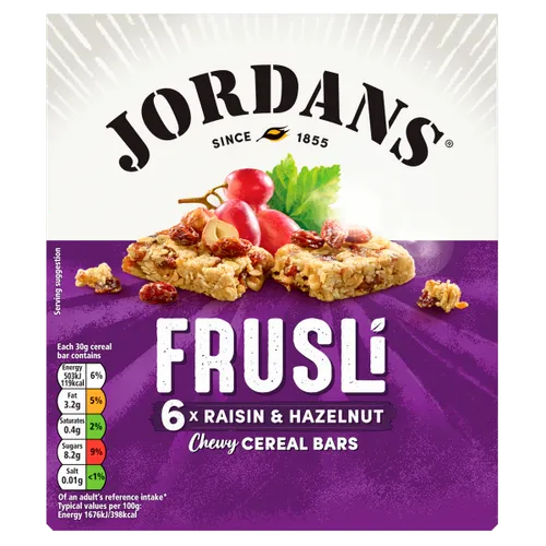 Jordans Frusli Raisin & Hazlenut Cereal Bar