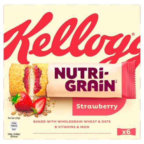 Kelloggs Nutri Grain Strawberry 6 Pack