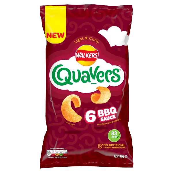 Quavers Bbq 6PK