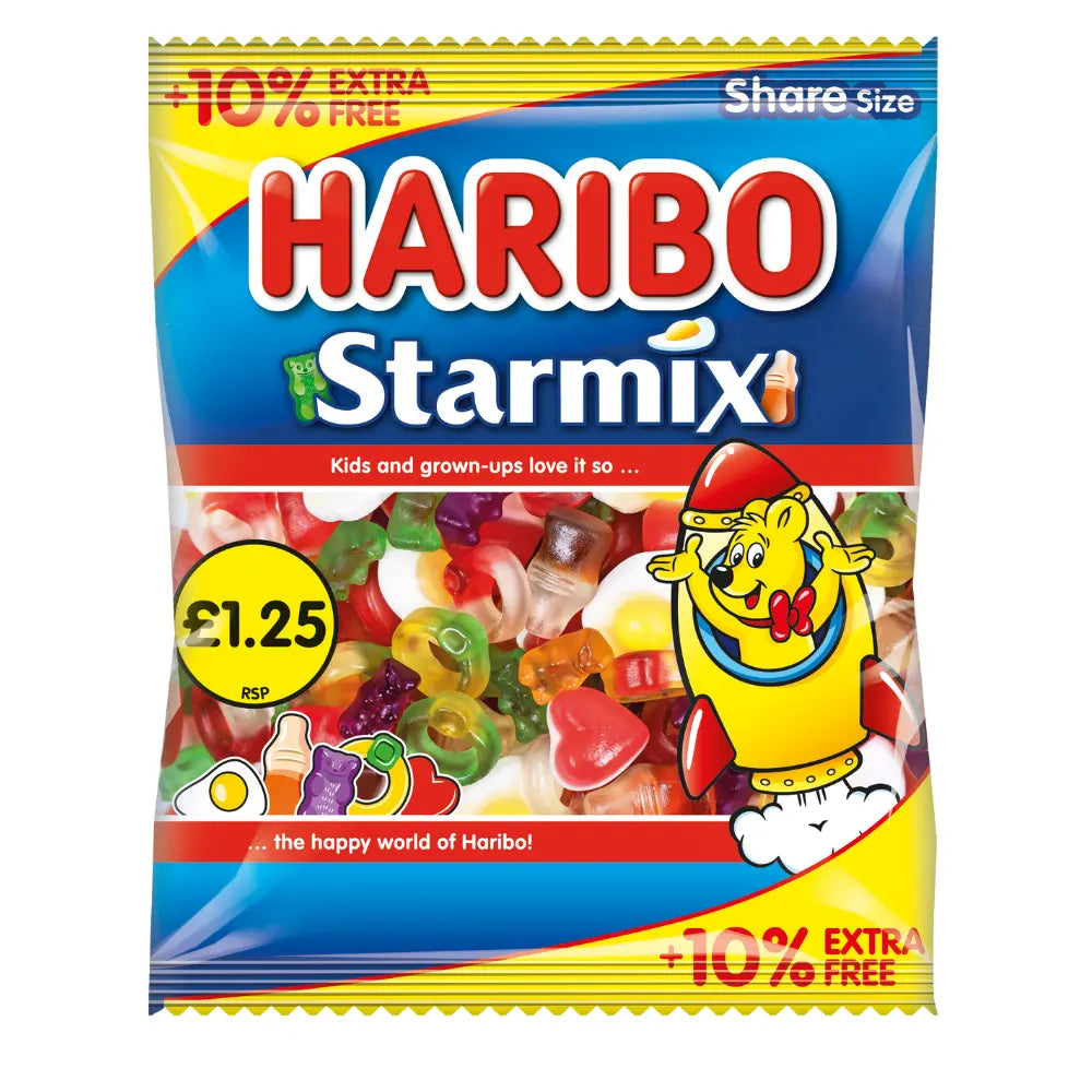 Haribo Starmix 10% Extra Free Pm1.25