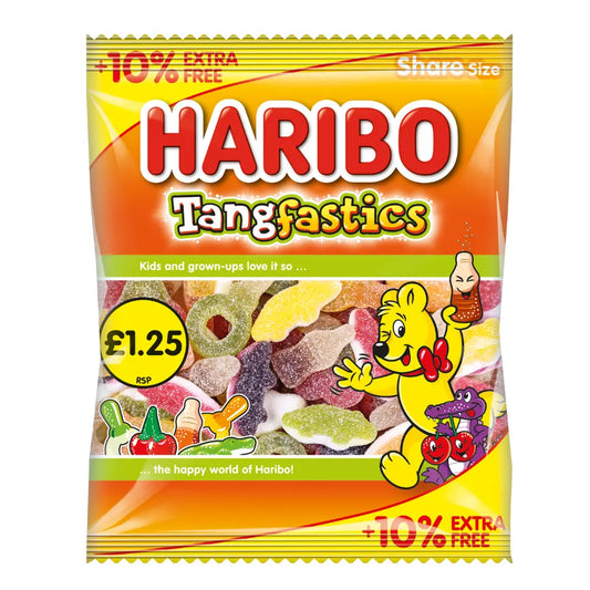 Haribo Tangfastics 10% Extra Free Pm1.25