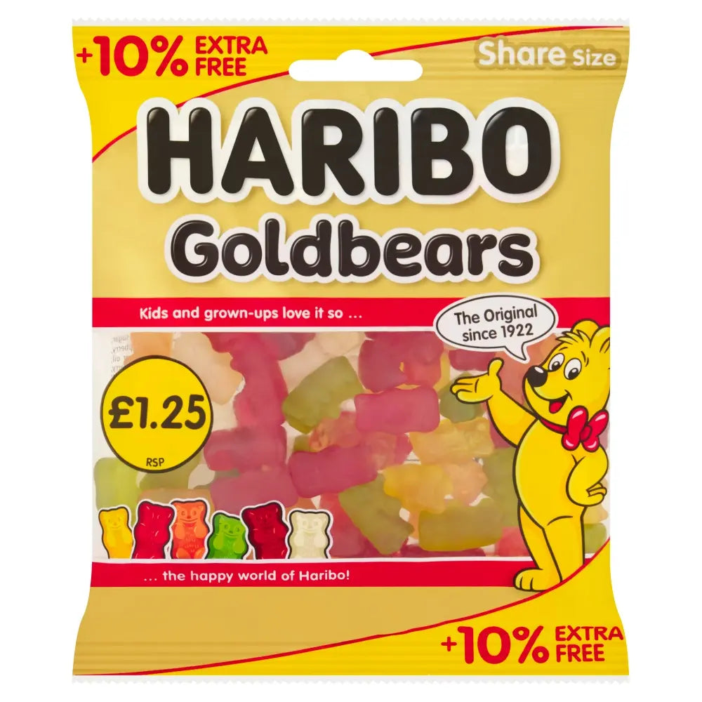 Haribo Gold Bears 10% Extra Free Pm1.25