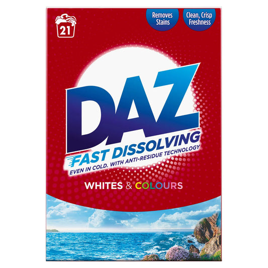 Daz Washing Powder Whites And Colours 21W