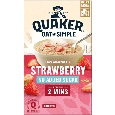 Quaker Simply No Added Sugar Strawberry