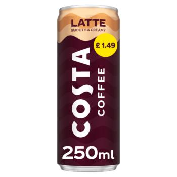 Costa Coffee Latte 1.49 250Ml