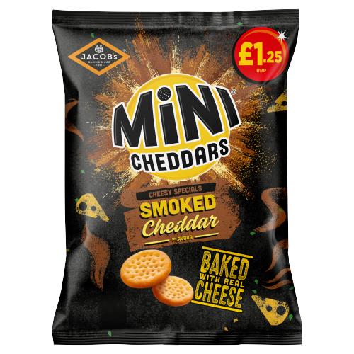 Jacobs Mini Cheddars Smoked Cheddar Pm1.25