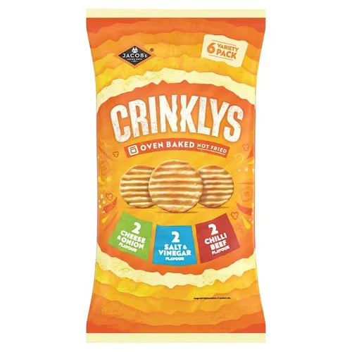 Jacobs Mini Cheddars Crinklys Variety Pack