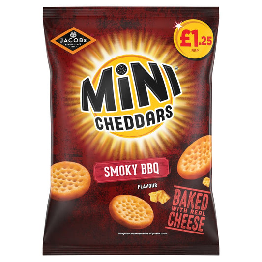 Jacobs Mini Cheddars Smoky Bbq Pm1.25