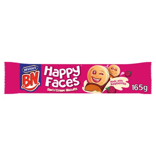 Mcvities Bn Happy Faces Jam & Cream