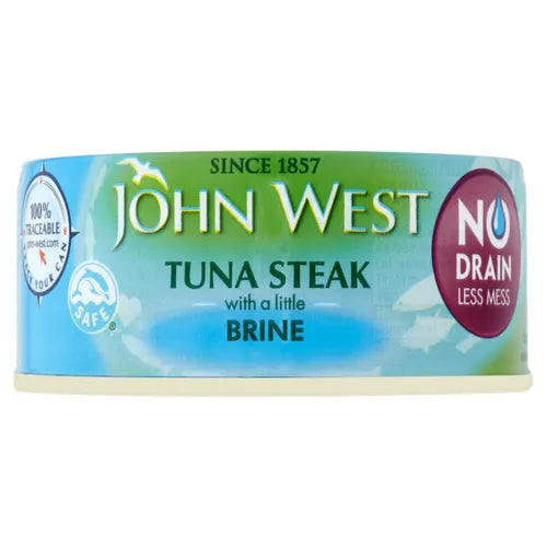 John West No Drain Tuna Steak In Brine