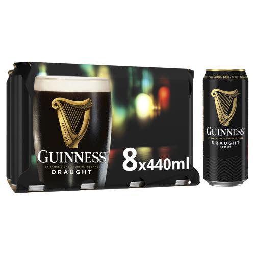 Guinness Draught (4.1%) 8X440Ml