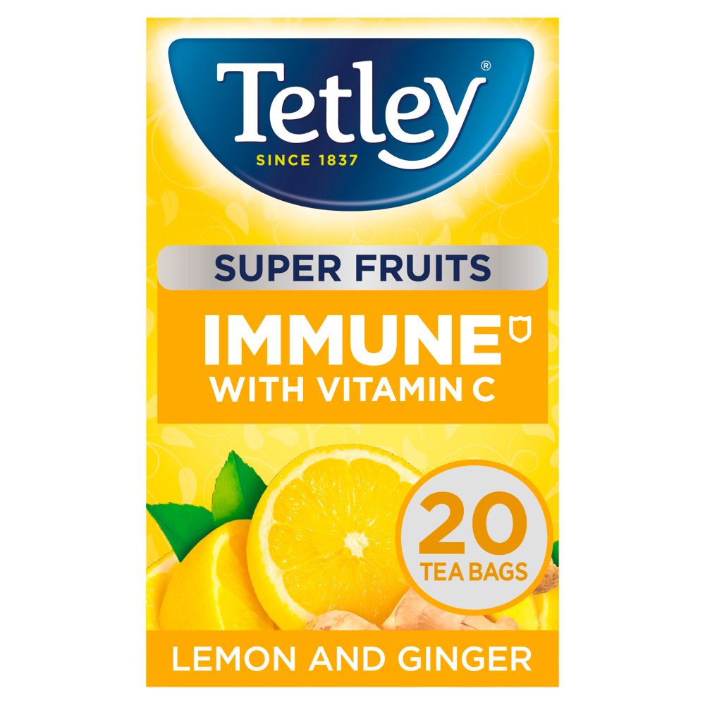 Tetley Super Fruits Lemon & Ginger