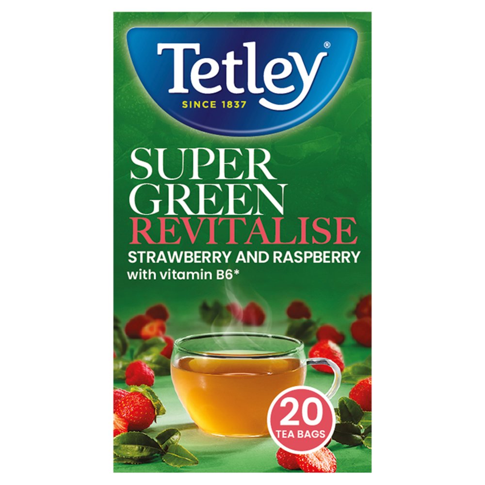 Tetley Super Green Boost Strawberry & Raspberry