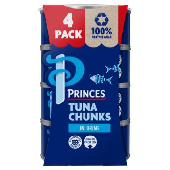 Princes Tuna Chunks 4PK In Brine