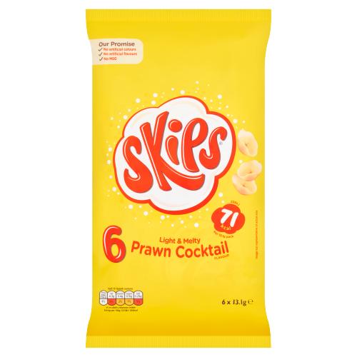 Skips Prawn Cocktail 6 Pack