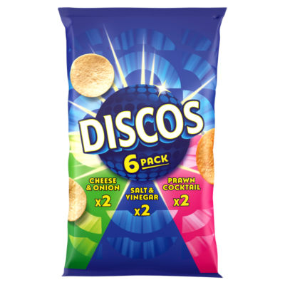 Discos Assorted Crisps 6PK