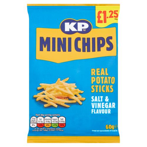 Kp Mini Chips Salt & Vinegar 1.25  60G