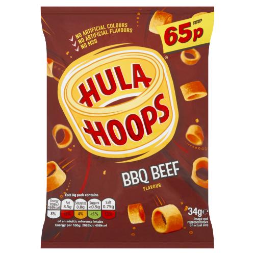 Hula Hoops Bbq Beef 65P  34G