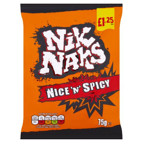 Nik Naks Nice N Spicy £1.25 PMP