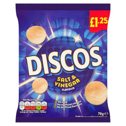 Discos Salt & Vinegar £1.25 70G