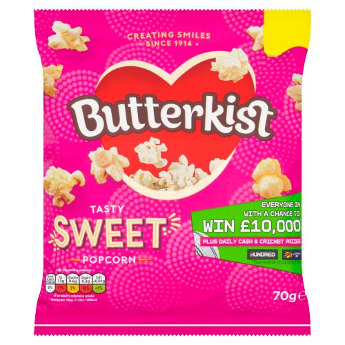 Butterkist Popcorn Sweet £1.25 PMP