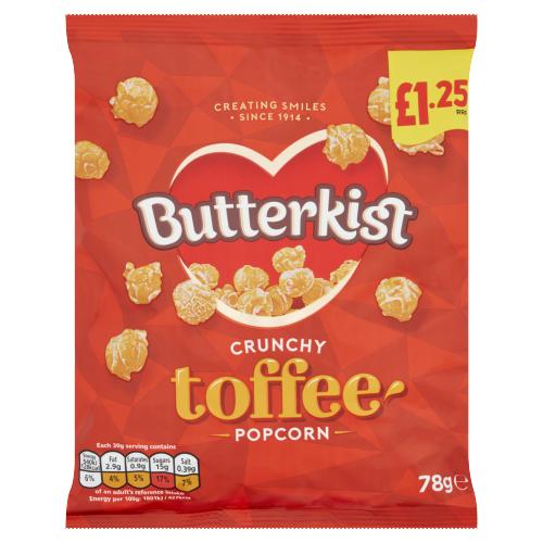 Butterkist Toffee Popcorn £1.25 PMP