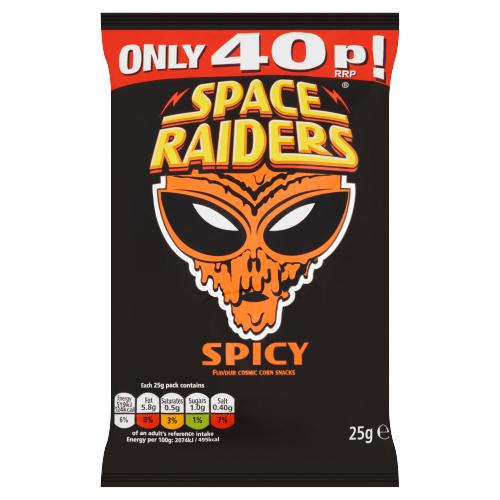 Space Raiders Spicy Crisps