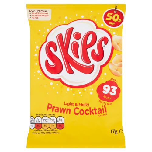 Skips Prawn Cocktail 50P          17G