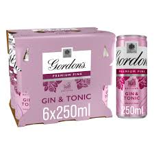 Gordons Pink Gin & Tonic Rtd 6PK