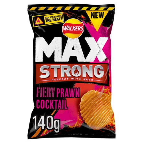 Walkers Max Strong Fiery Prawn Cocktail