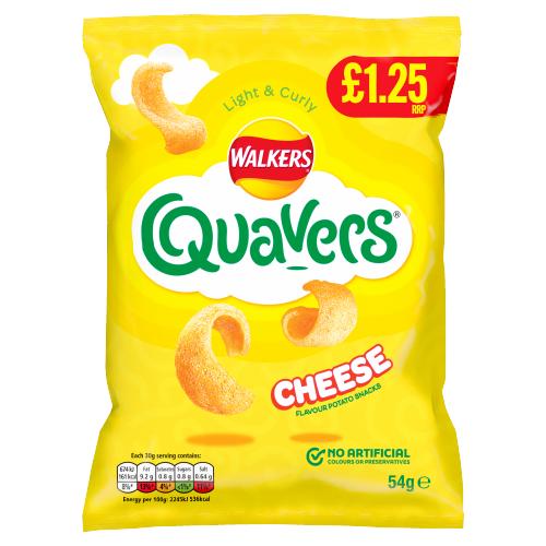 Quavers Cheese Pm £1.25     54G