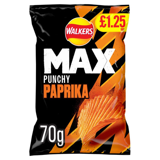 Walkers Max Paprika Pm1.25        70G