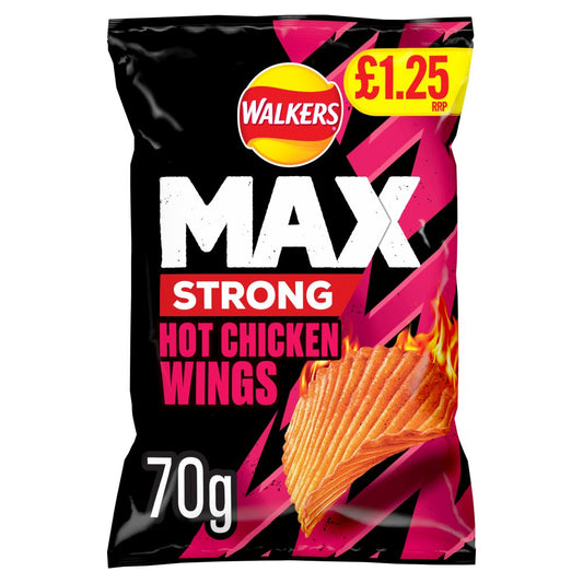 Walkers Max Hot Chicken Wings Pm1.25