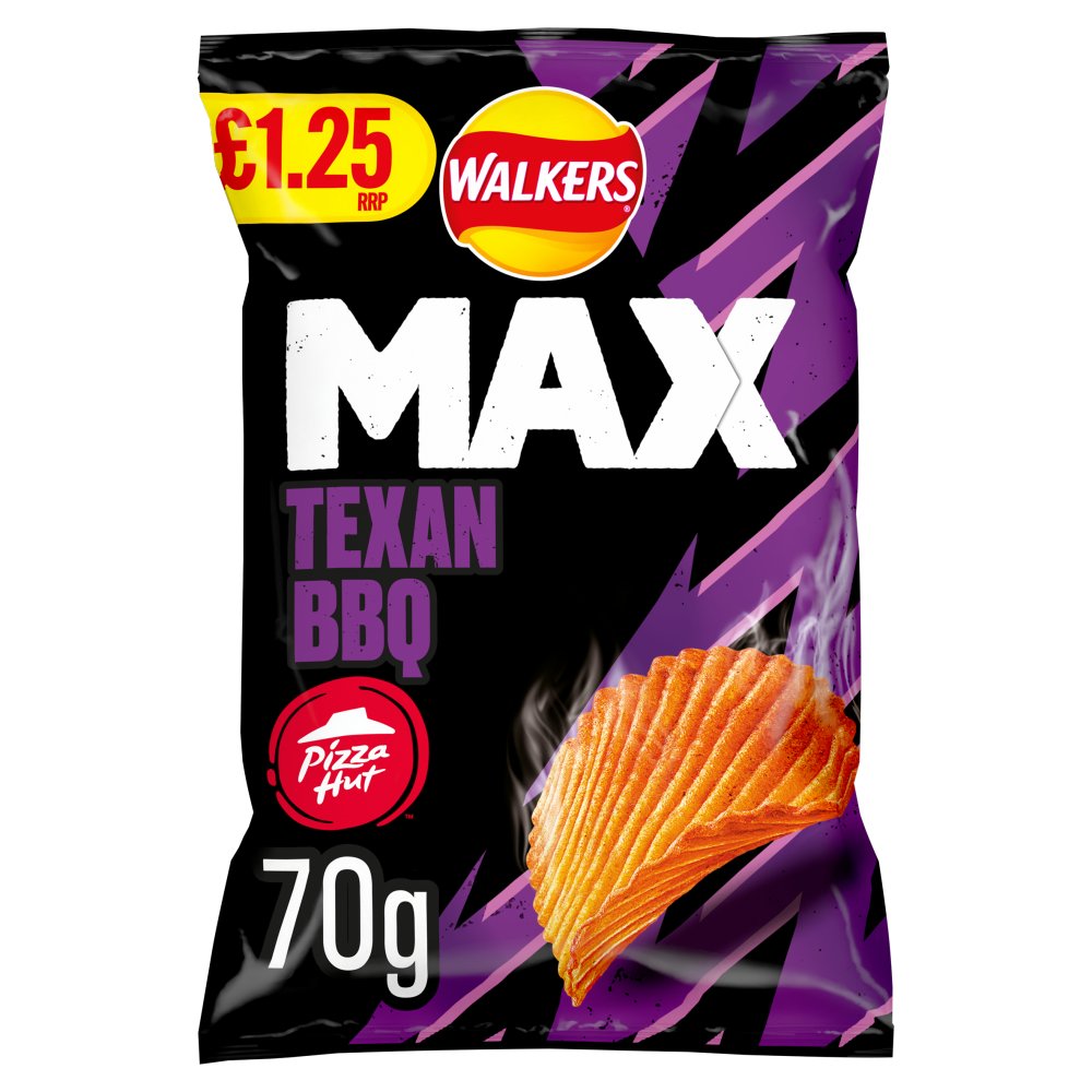 Walkers Max Pizza Hut Texas Bbq Pm1.25