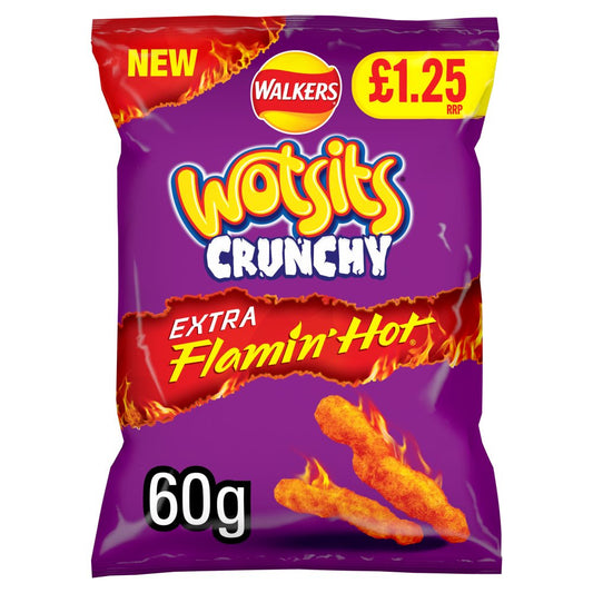 Wotsits Xtra Flamin Hot Pm1.25 60G