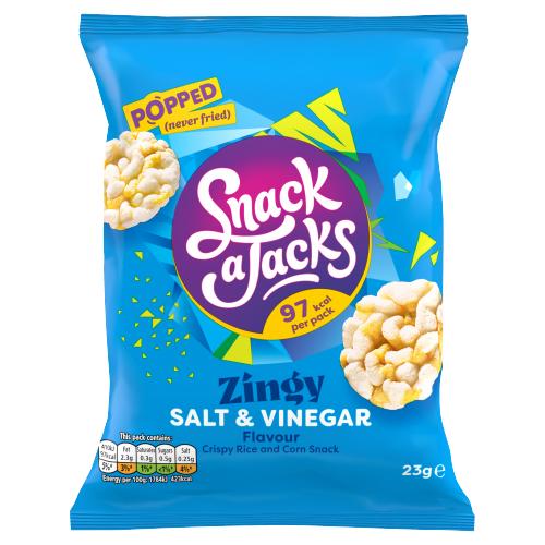 Quaker Snack A Jacks Crispy Salt & Vinegar Rice Cakes