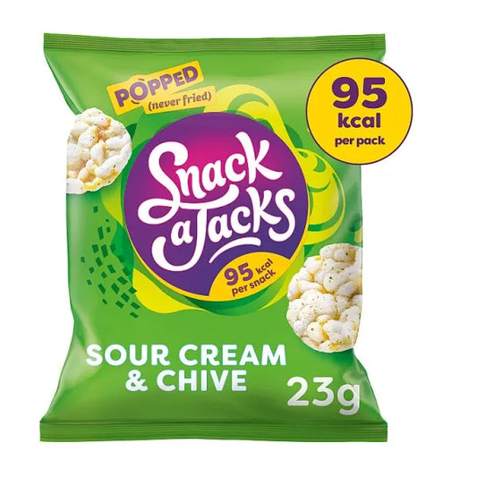 Quaker Snack A Jacks Cripsy Sour Cream & Chive Rice Cakes