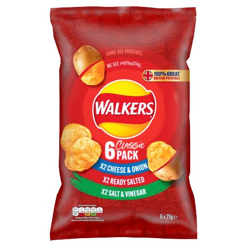 Walkers Crisps Variety 6 Pack