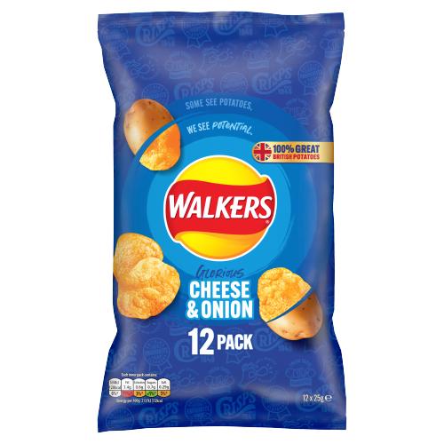 Walkers Cheese & Onion Crisps