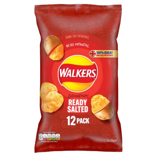 Walkers Ready Salted Crisps 12 Pack