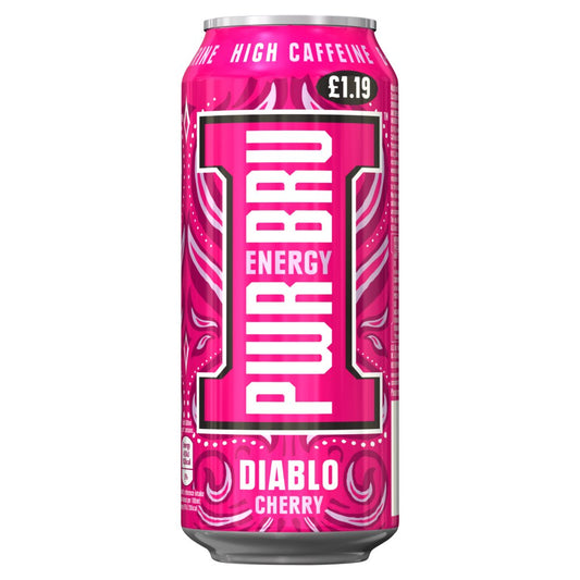 Pwr-Bru Energy Diablo Cherry Pm£1.19 500Ml